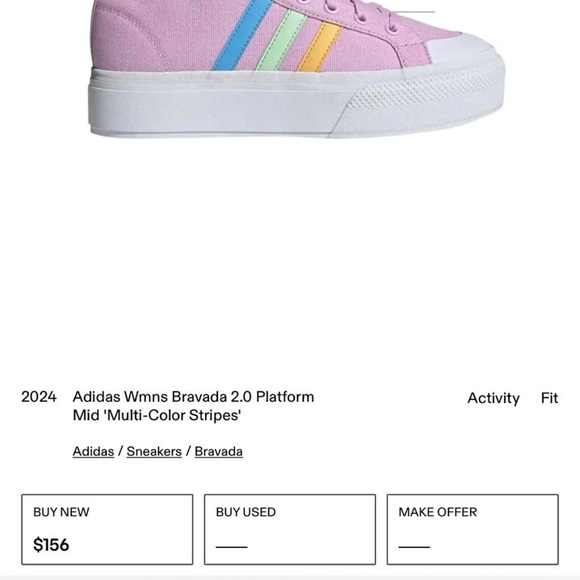 adidas Bravada 2.0 Platform Mid - Bliss Lilac - RARE - Picture 8 of 8